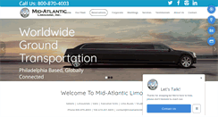 Desktop Screenshot of midatlanticlimo.com